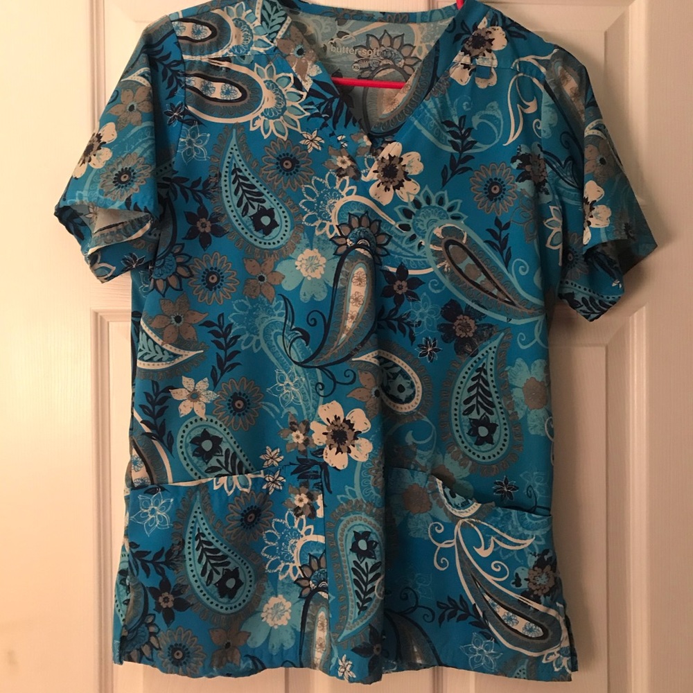 Butter soft scrub top